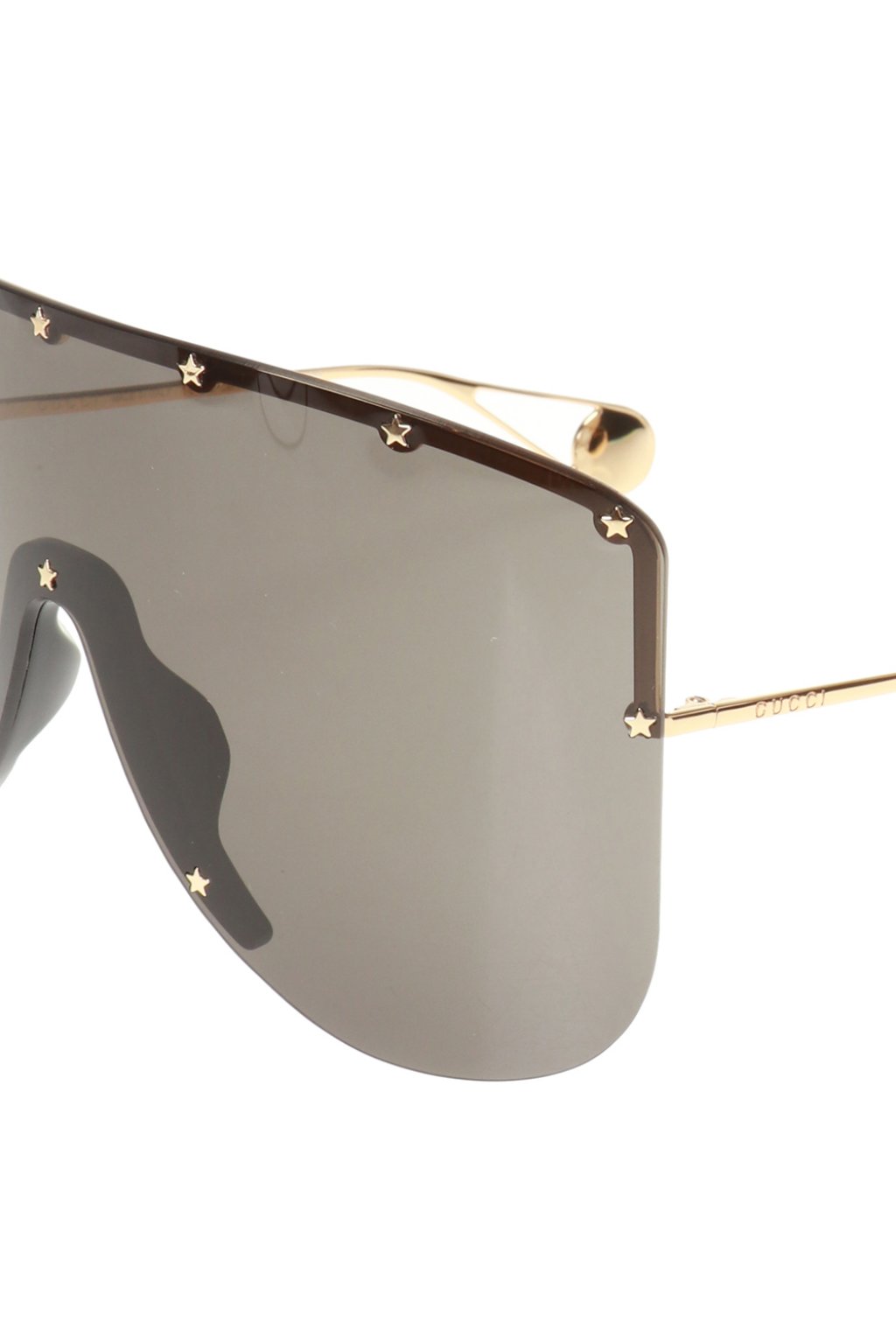 Mask sunglasses with star hot sale rivets